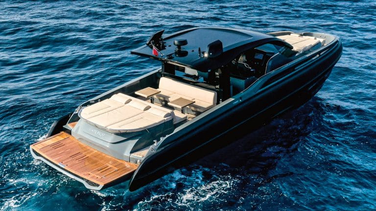 black super yacht ibiza